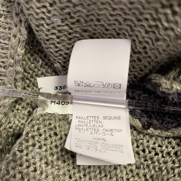 BRUNELLO CUCINELLI Size S Green Sage Linen Blend Knit Sleeveless Casual Top - Picture 9 of 10